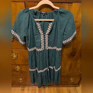 Madewell Teal Green  Women's Minidress /top